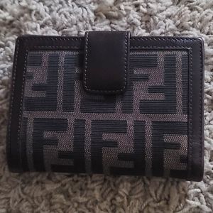 Fendi Zucca Compact Wallet